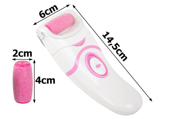 Lime électrique pour les pieds ponceuse de talons sans fil set de coupe 2 rouleaux