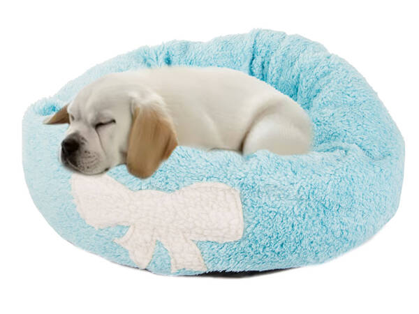 Lit de chien pelucheux lit de chat coussin doux lit de canapé 35cm