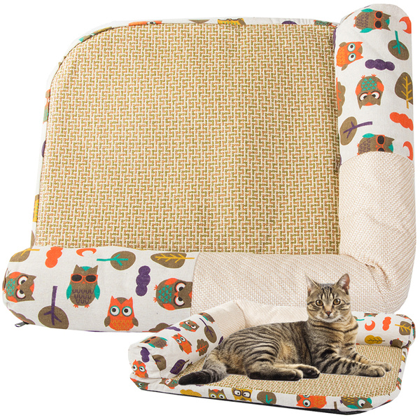 Lit pour chat matelas de couchage griffoir m