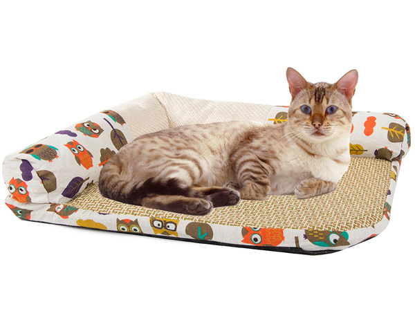 Lit pour chat matelas de couchage griffoir m