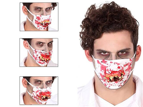 Masque dents sanglantes halloween horreur déguisement halloween costume