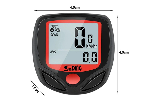 Ordinateur de vélo étanche 14 fonctions