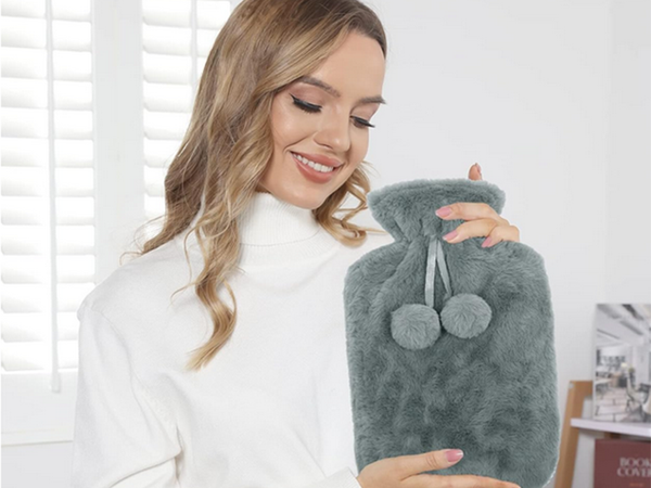 Peluche caoutchouc thermofor chauffant grand en couverture fourrure douce