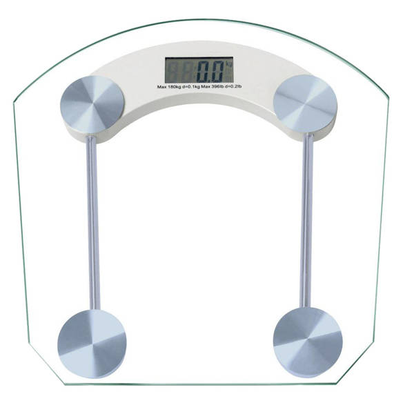 Pèse-personne electronique 180kg verre lcd