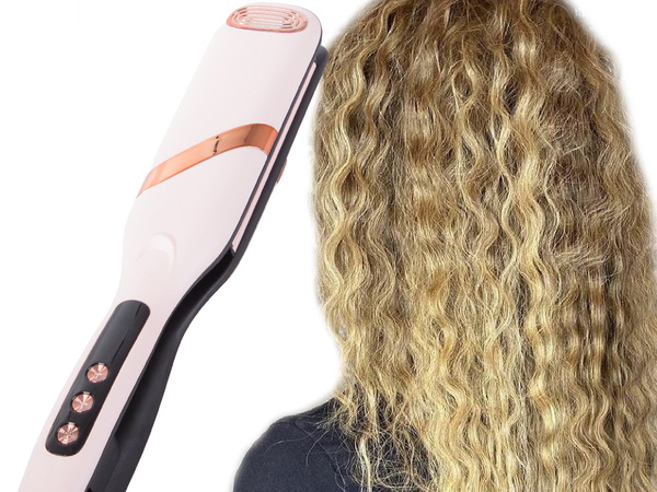 Pince a cheveux ionisation ceramique controle de la temperature ondulations boucles