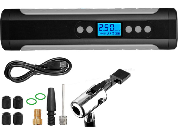 Pompe à batterie pour vélo voiture compresseur électrique 10 bar lcd