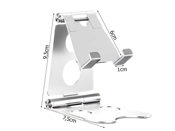 Porte-téléphone porte-tablette support métallique antidérapant