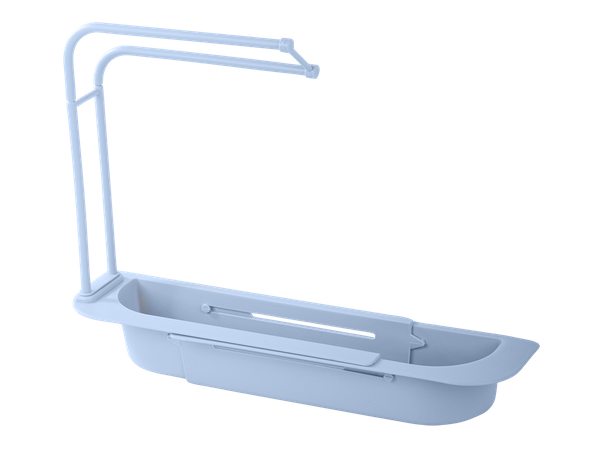 Porte-ustensiles de cuisine organisateur d'évier étagère égouttoir pliable