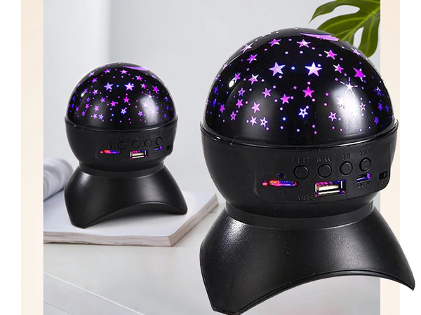 Projecteur d'etoiles lampe de nuit enceinte led bluetooth projecteur usb