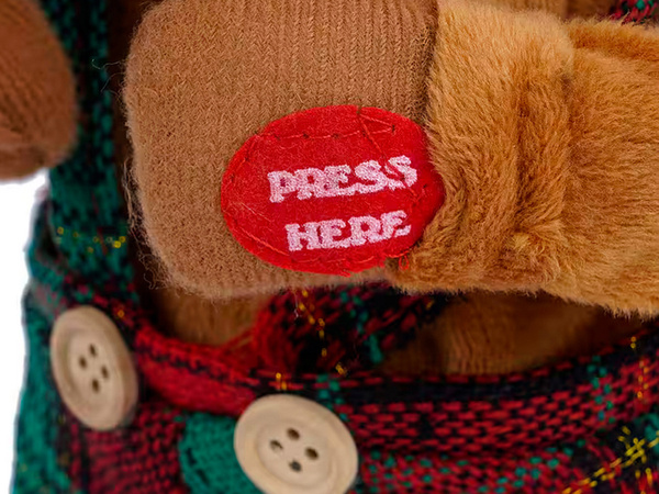 Rennes de noël dansant et chantant peluche de noël