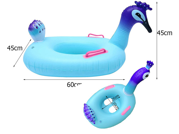 Roue de paon gonflable pour bébé pour nager dans l'eau de la piscine