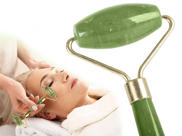 Rouleau de jade masseur facial rouleau de jade