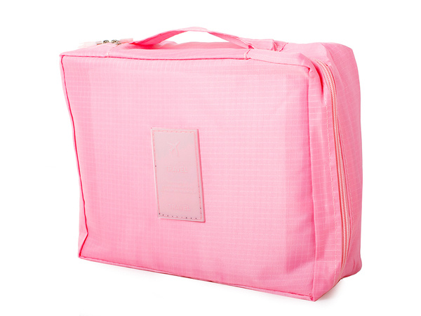 Sac de maquillage organisateur de voyage rose