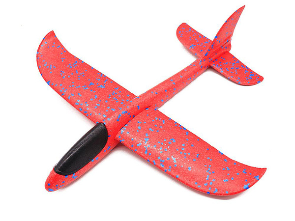 Styropian shield aircraft large de styropian 47cm rouge