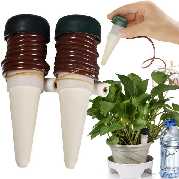 Système d'irrigation pour pots de fleurs 2 x distributeur