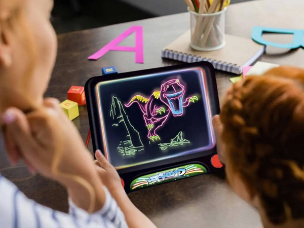 Tablette graphique stylo plume led néon