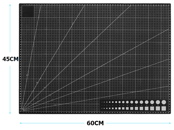 Tapis de coupe auto-cicatrisant a2 modelage double face