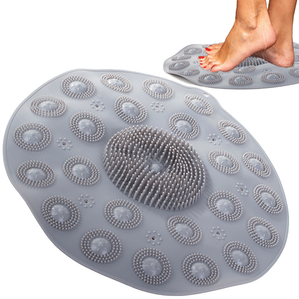 Tapis de douche antidérapant masseur de pieds