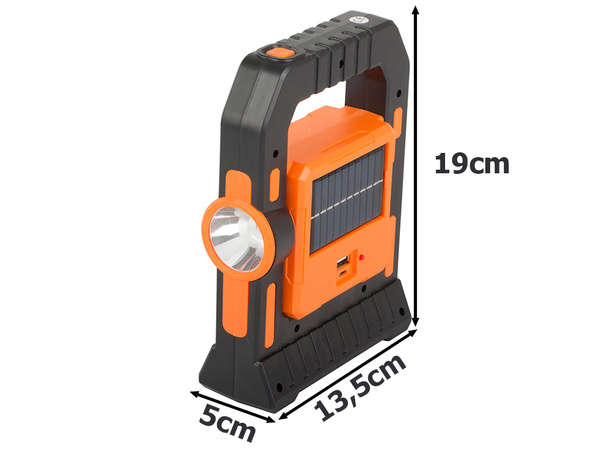 Torche de randonnée led lampe solaire de camping batterie