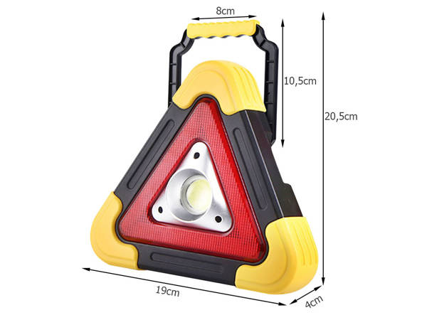 Triangle d'avertissement torche led power bank