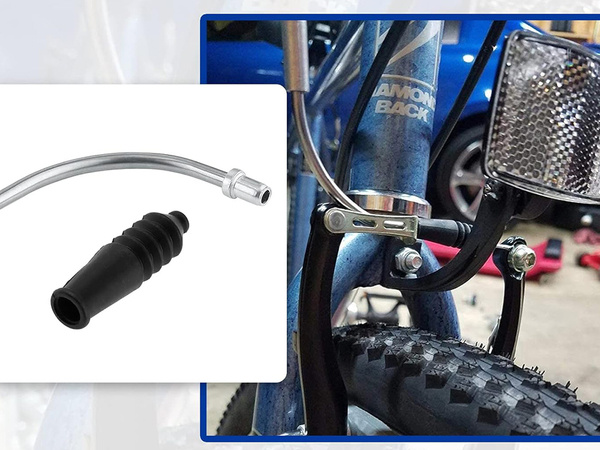 Tuyau 90 degrés pour freins de vélo v-brake set avec caoutchoucs