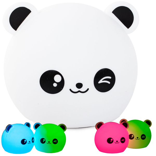 Veilleuse led enfant rgb panda touch