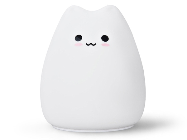 Veilleuse led pour enfants rgb chat touch silicone