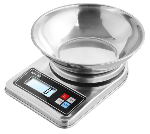 WAITER ELECTRONIQUE DE CUISINE AVEC BALANCES METALLIQUES NUMERIQUES DE PRECISION 5kg/1g