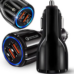 2xusb quickcharge 3.0 chargeur de voiture pour allume-cigares