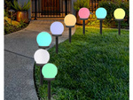 4x rgb solar garden ball lampe 10 cm