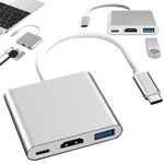 Adaptateur 3in1 hub usb-c usb 3.0 hdmi 4k