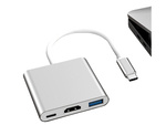 Adaptateur 3in1 hub usb-c usb 3.0 hdmi 4k