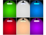 Ampoule led couleur rgbw enceinte bluetooth télécommande