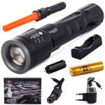 Bailong tactical led torch cree zoom xm-l3 u3