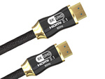 Câble video hdmi 2.1 ultra high speed 8k 60hz 4k 120hz hq gold 1.5m