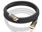 Câble video hdmi 2.1 ultra high speed 8k 60hz 4k 120hz hq gold 1.5m