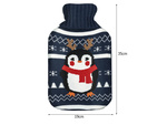 Caoutchouc jumper thermofor large 2l festive water penguin cover