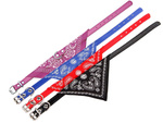 Collier pour chien avec bandana pour chien chat m