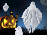 Décoration d'halloween décoration suspendue fantôme blanc cri squelette fantôme 65cm