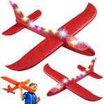 Globe led éclairage styropian airplane large 47cm