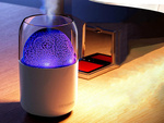 Humidificateur d'air diffuseur aromatherapie led illumination ultrasonique