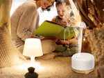 Humidificateur diffuseur aromatherapie telecommande rgb