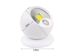 Lampe led cob 360 fonctionnant sur batterie aimantée sans fil détecteur de mouvement nuit