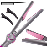 Lisseur cheveux fer a boucler en ceramique 2in1 lcd