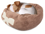 Lit de chien pelucheux lit de chat coussin doux lit de canapé 35cm