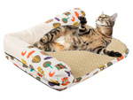 Lit pour chat matelas de couchage griffoir m