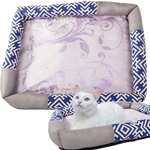 Lit pour chat matelas de couchage griffoir parc pour chat s