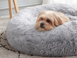 Lit pour chien pelucheux lit pour chat coussin doux lit pour canapé 80cm