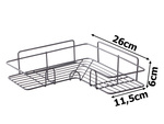 Loft étagère d'angle pour douche suspendue 2x crochet