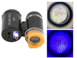 Microscope de poche loupe de bijoutier 2 led uv